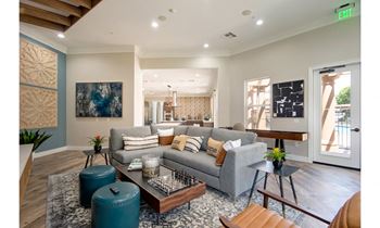 Resident lounge media center